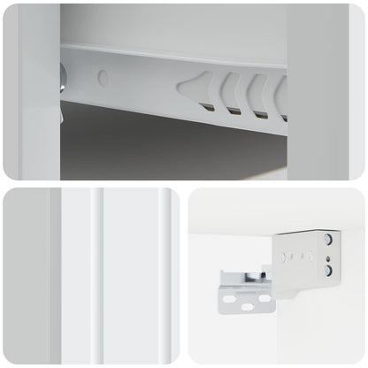 Mobiletto da notte a muro 2 pcs Bianco 33 x 34,5 x 24 cm | homemem39