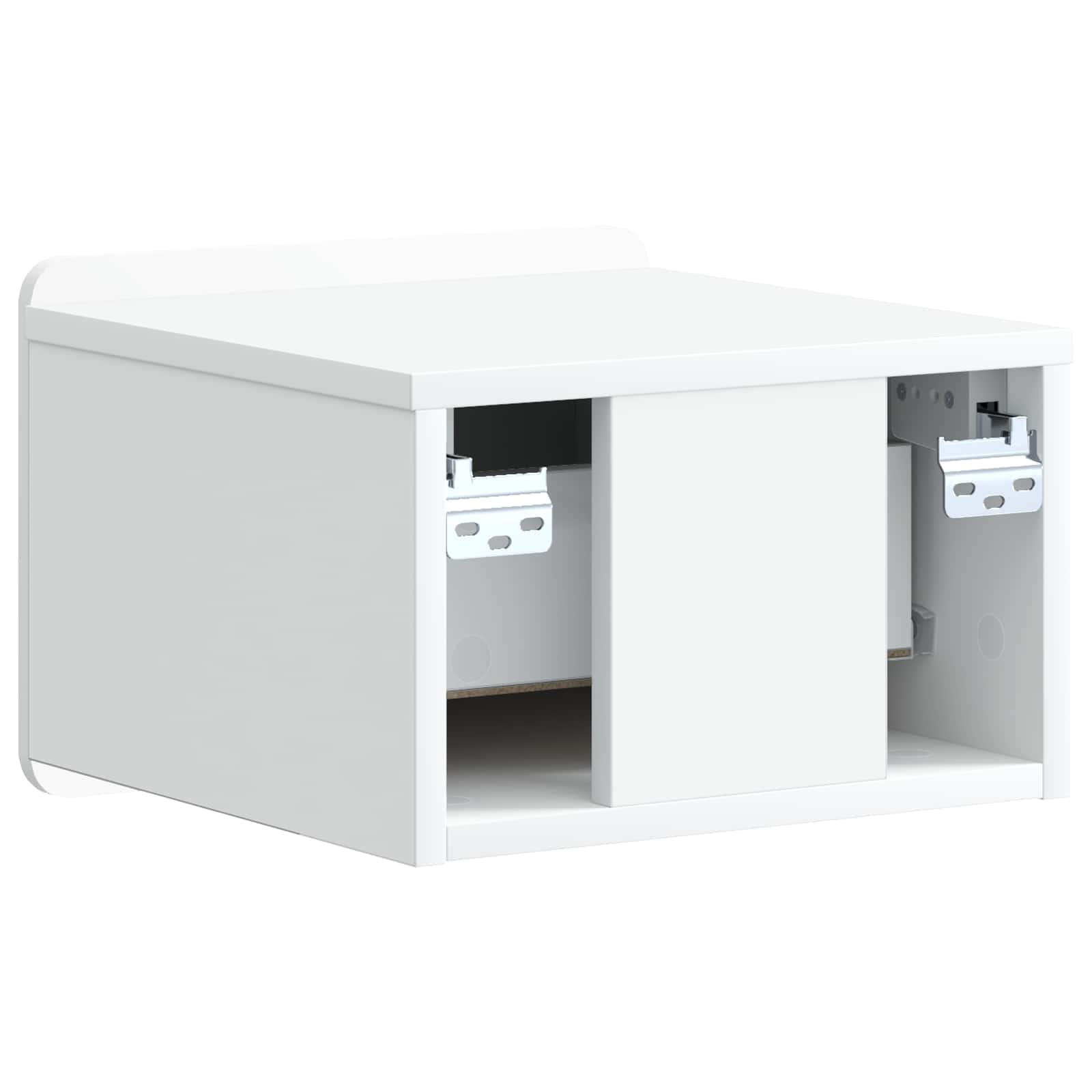 Mobiletto da notte a muro 2 pcs Bianco 33 x 34,5 x 24 cm | homemem39