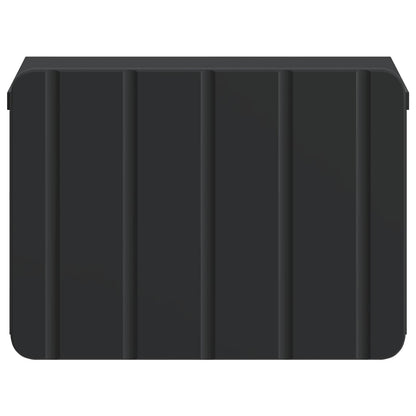 Mobiletto da notte a muro con cassetto Nero 33 x 34,5 x 24 cm | homemem39