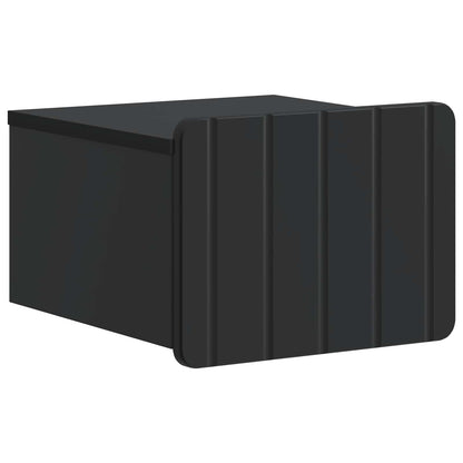 Mobiletto da notte a muro 2 pcs Nero 33 x 34,5 x 24 cm