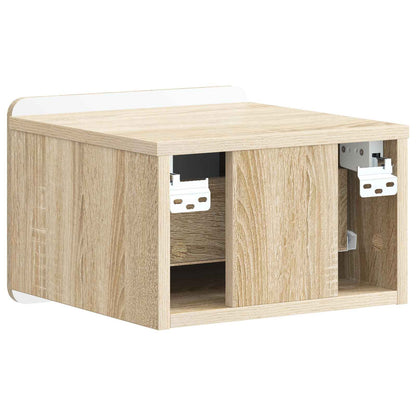 Mobiletto da notte a muro Rovere Sonoma 33 x 34,5 x 24 cm