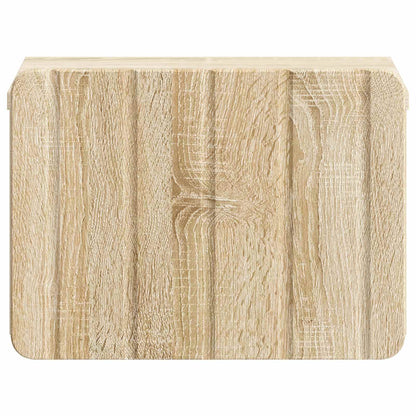 Mobiletto da notte a muro Rovere Sonoma 33 x 34,5 x 24 cm