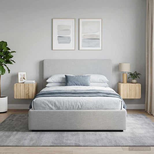 Mobiletto da notte a muro 2 pz Rovere Sonoma 33 x 34,5 x 24 cm