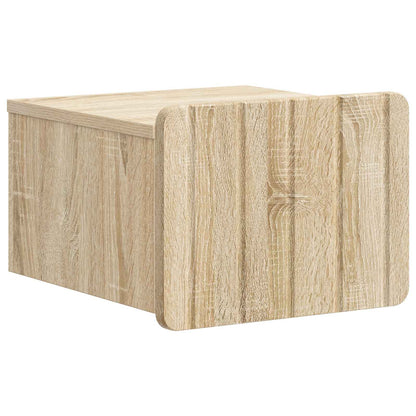 Mobiletto da notte a muro 2 pcs Rovere Sonoma 33 x 34,5 x 24 cm