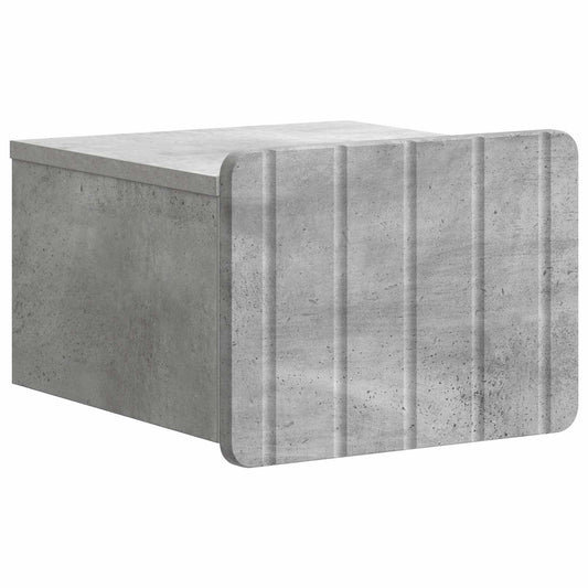 Mobiletto da notte a muro Grigio Cemento 33 x 34,5 x 24 cm | homemem39