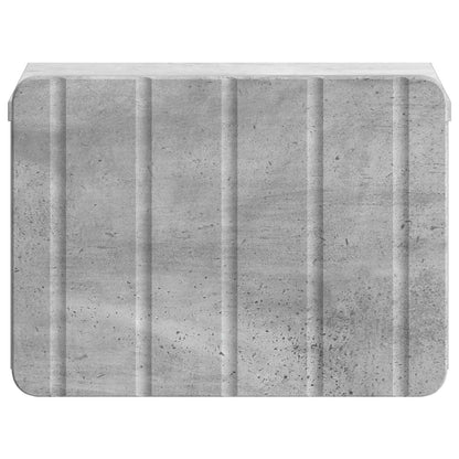 Mobiletto da notte a muro Grigio Cemento 33 x 34,5 x 24 cm | homemem39