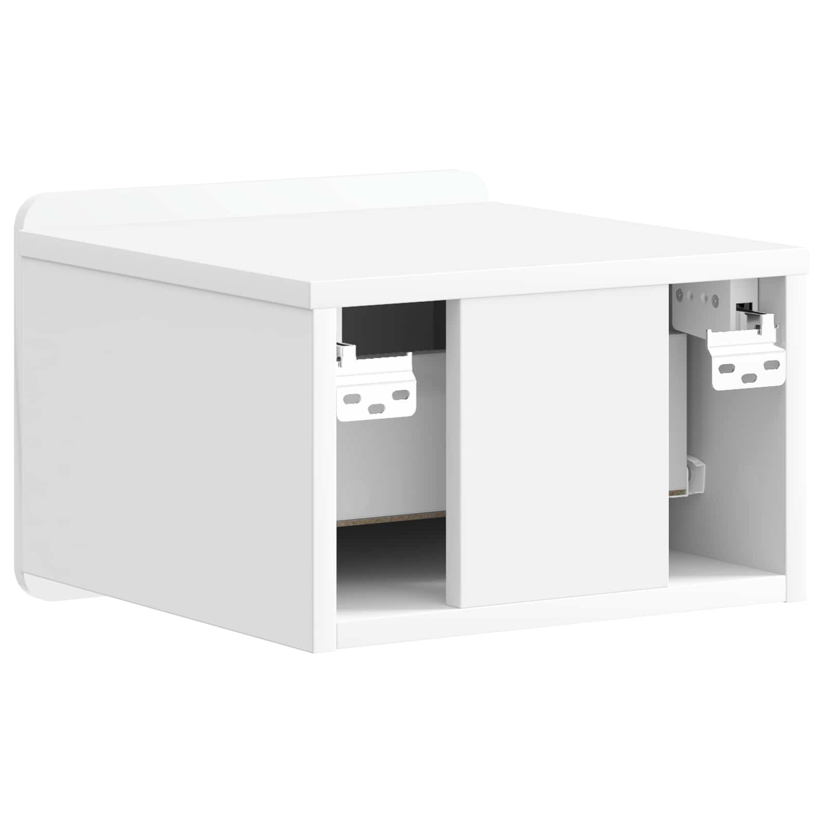Mobiletto da notte a muro Bianco Lucido 33 x 34,5 x 24 cm | homemem39