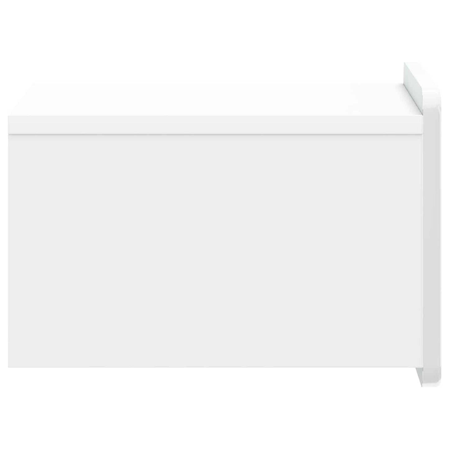 Mobiletto da notte a muro Bianco Lucido 33 x 34,5 x 24 cm | homemem39