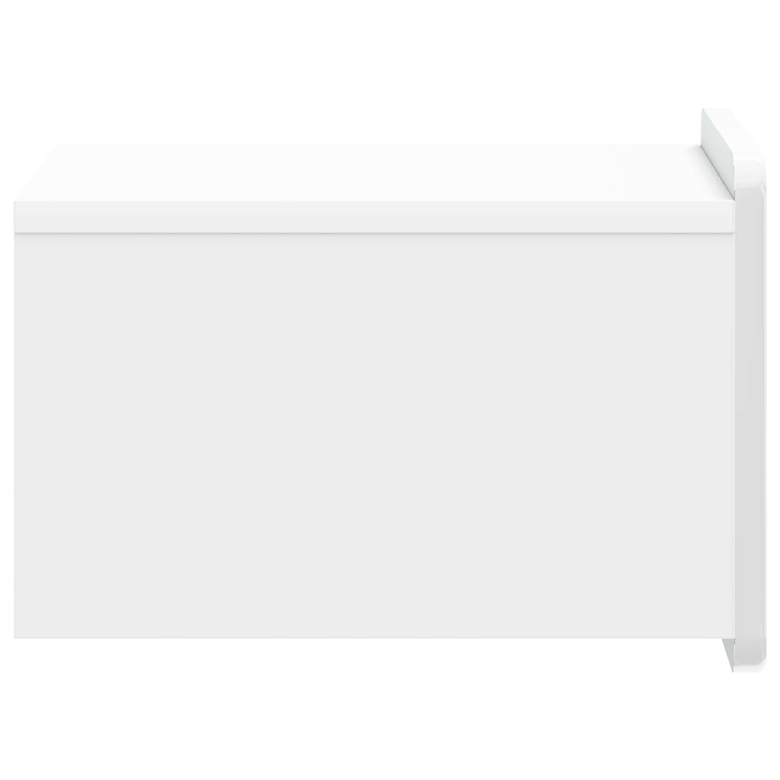 Mobiletto da notte a muro 2 pcs Bianco Lucido 33 x 34,5 x 24 cm | homemem39