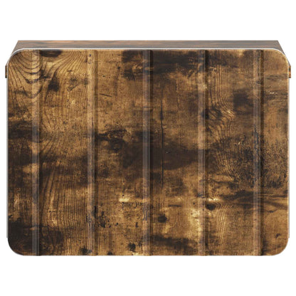 Mobiletto da notte a muro Rovere Fumo 33 x 34,5 x 24 cm
