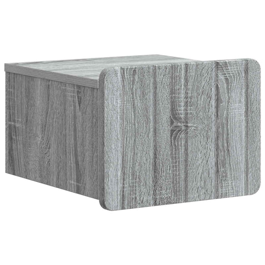 Mobiletto da notte a muro Grigio Sonoma 33 x 34,5 x 24 cm | homemem39