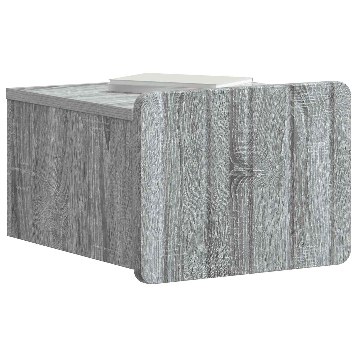 Mobiletto da notte a muro Grigio Sonoma 33 x 34,5 x 24 cm | homemem39
