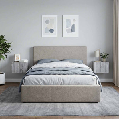 Mobiletto da notte a muro 2 pcs Grigio Sonoma 33 x 34,5 x 24 cm