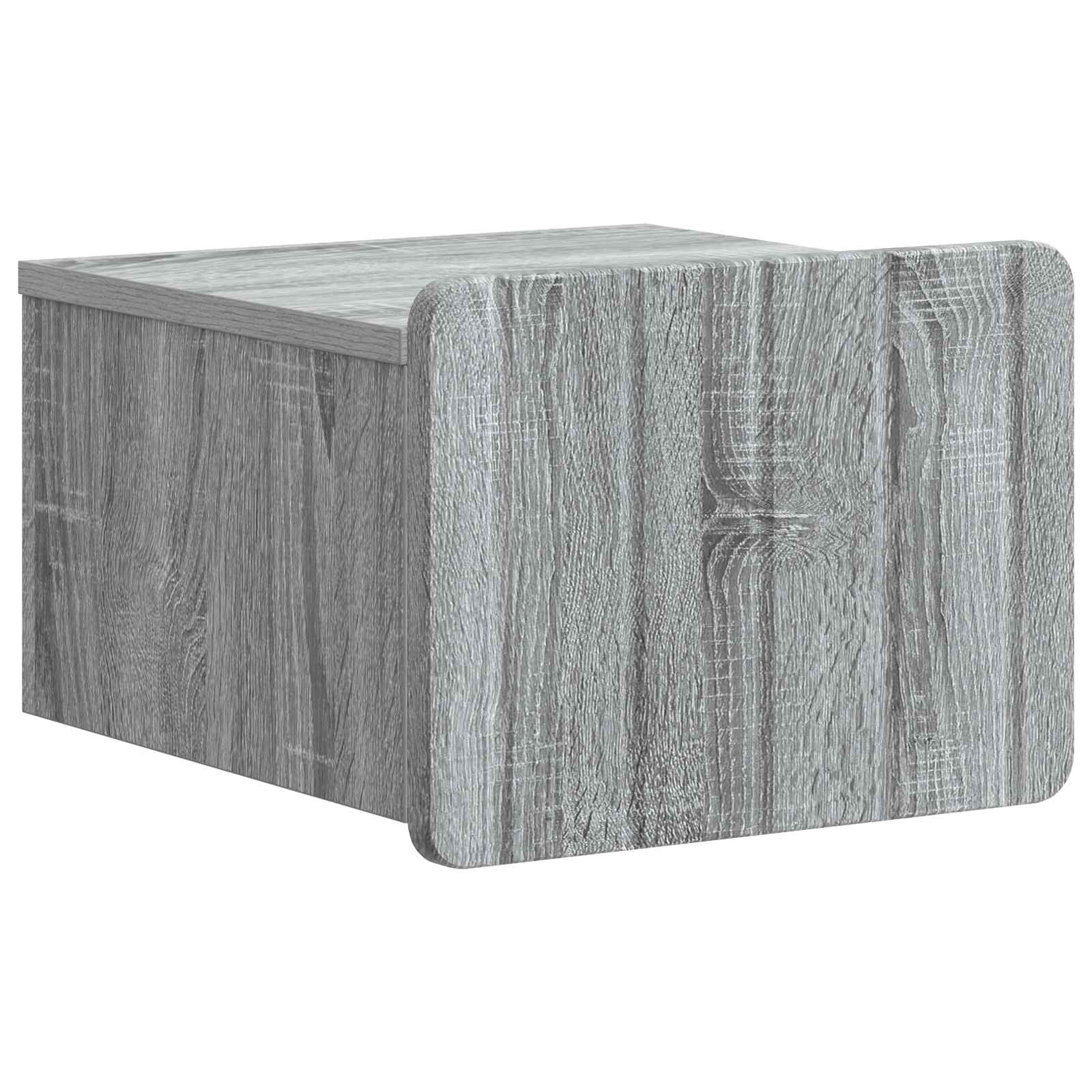 Mobiletto da notte a muro 2 pcs Grigio Sonoma 33 x 34,5 x 24 cm | homemem39