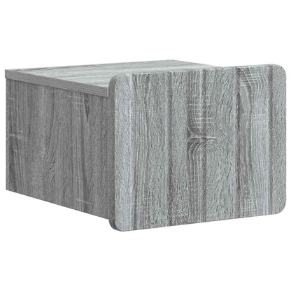 Mobiletto da notte a muro 2 pcs Grigio Sonoma 33 x 34,5 x 24 cm