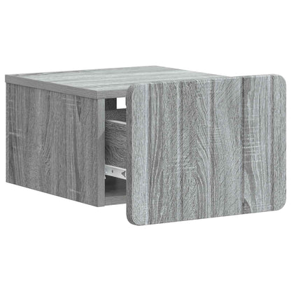 Mobiletto da notte a muro 2 pcs Grigio Sonoma 33 x 34,5 x 24 cm | homemem39