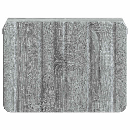 Mobiletto da notte a muro 2 pcs Grigio Sonoma 33 x 34,5 x 24 cm | homemem39
