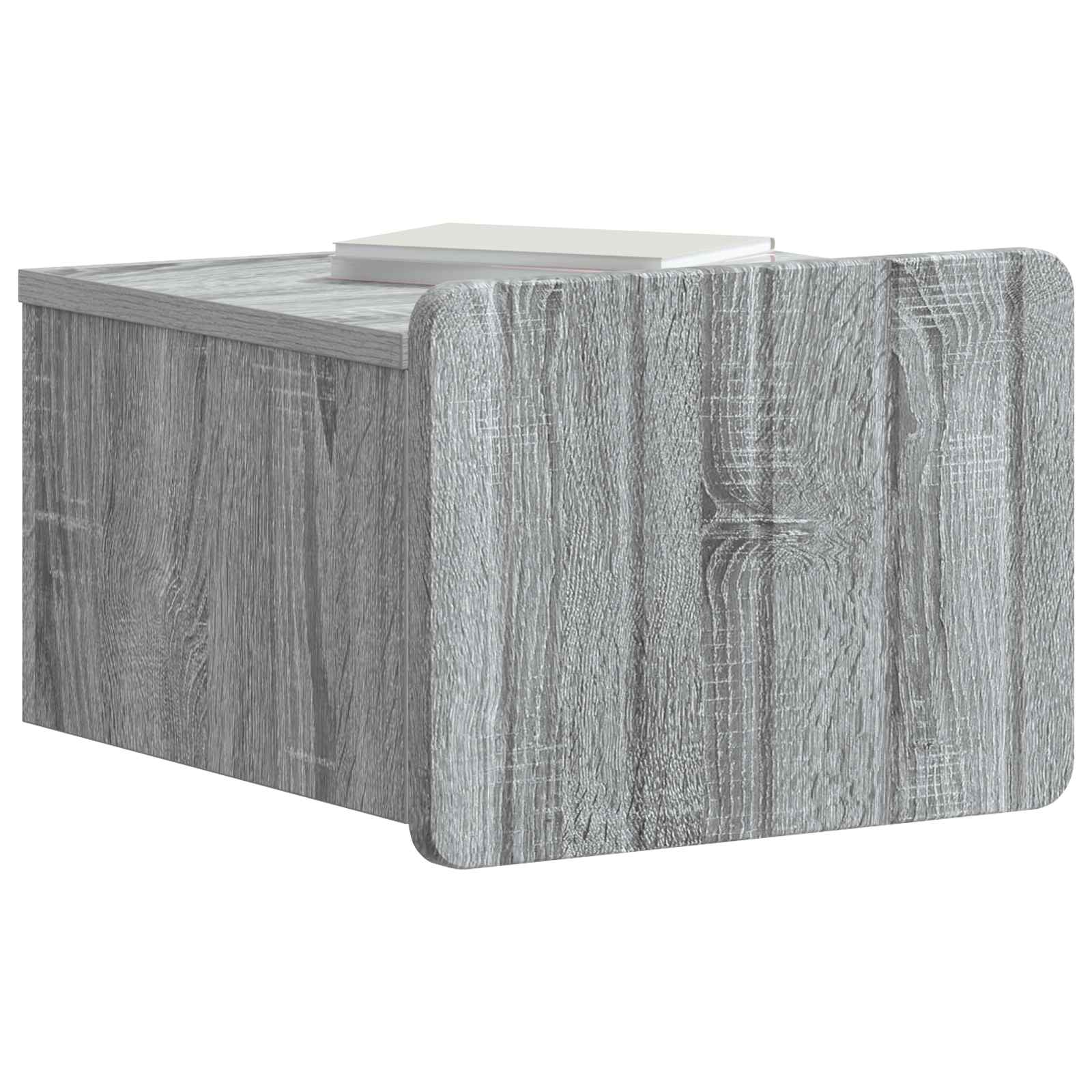 Mobiletto da notte a muro 2 pcs Grigio Sonoma 33 x 34,5 x 24 cm | homemem39