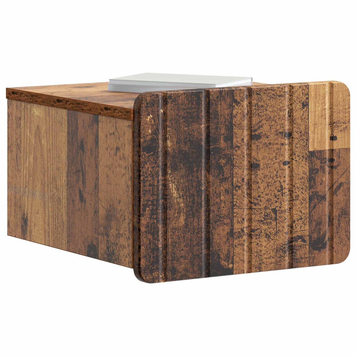 Mobiletto da notte a muro 2 pcs Legno antico 33 x 34,5 x 24 cm | homemem39
