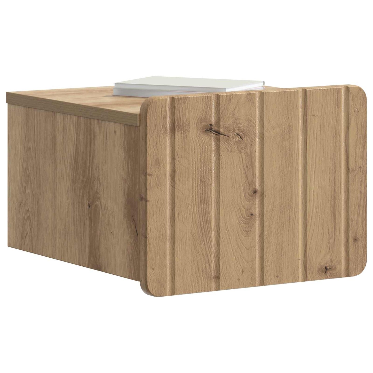 Mobiletto da notte a muro Rovere Artigianale 33 x 34,5 x 24 cm | homemem39