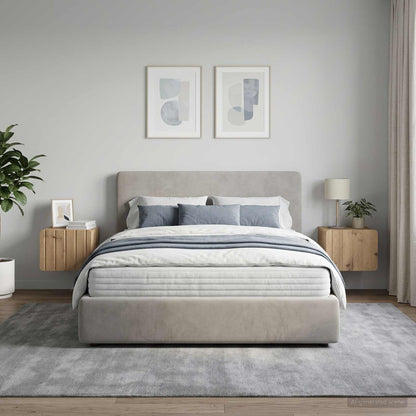 Mobiletto da notte a muro 2 pz Rovere Artigianale