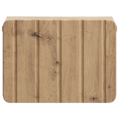 Mobiletto da notte a muro con cassetto 2 pcs Rovere Artigianale