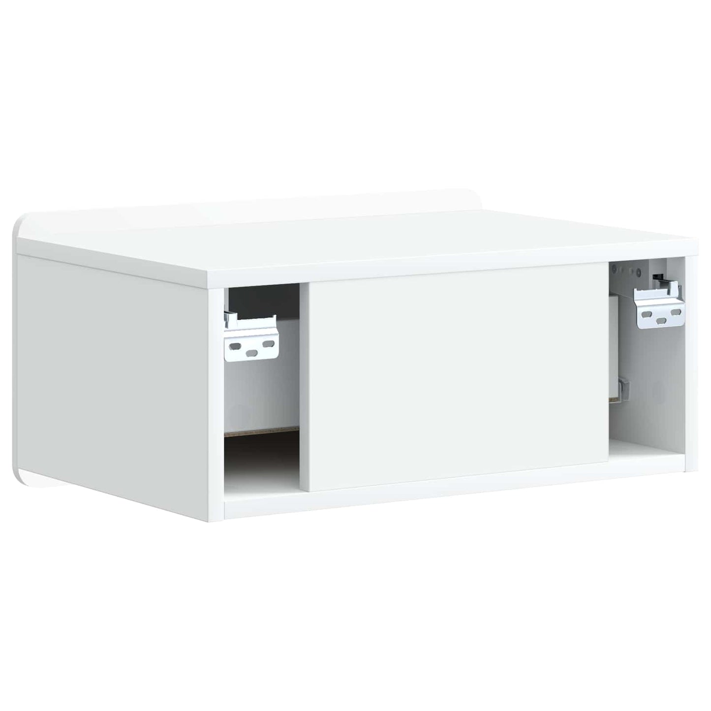 Mobiletto da notte a muro 2 pcs Bianco 49 x 34,5 x 24 cm