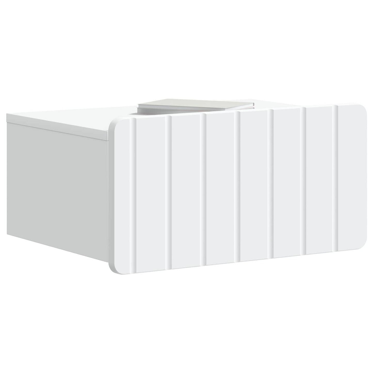 Mobiletto da notte a muro 2 pcs Bianco 49 x 34,5 x 24 cm | homemem39