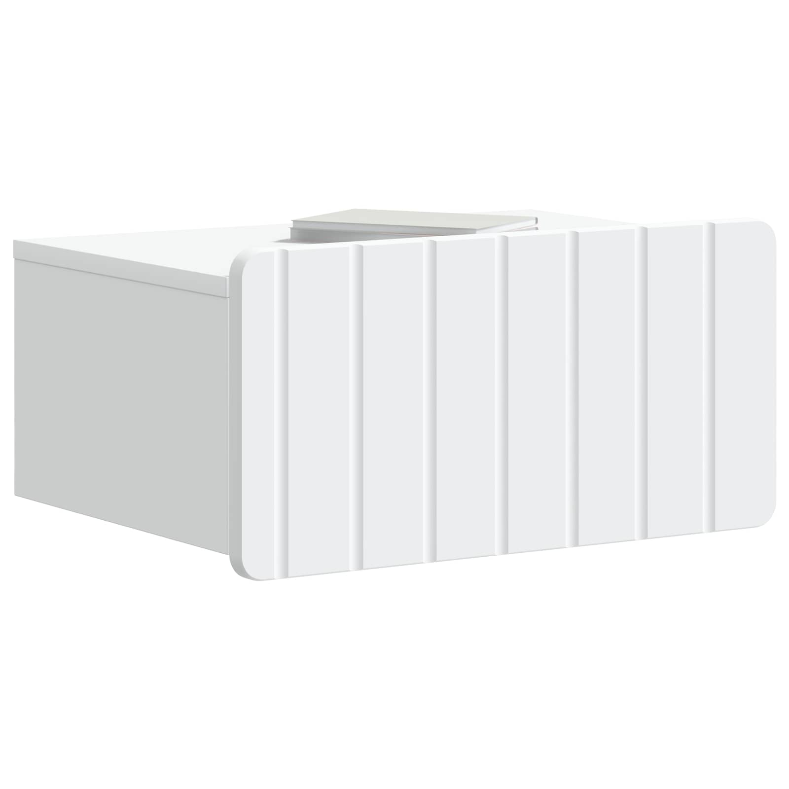 Mobiletto da notte a muro 2 pcs Bianco 49 x 34,5 x 24 cm | homemem39
