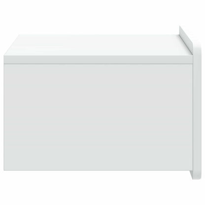 Mobiletto da notte a muro 2 pcs Bianco 49 x 34,5 x 24 cm | homemem39