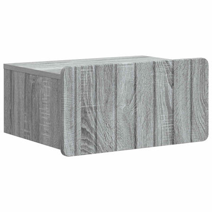 Mobiletto da notte a muro Grigio Sonoma 49 x 34,5 x 24 cm | homemem39