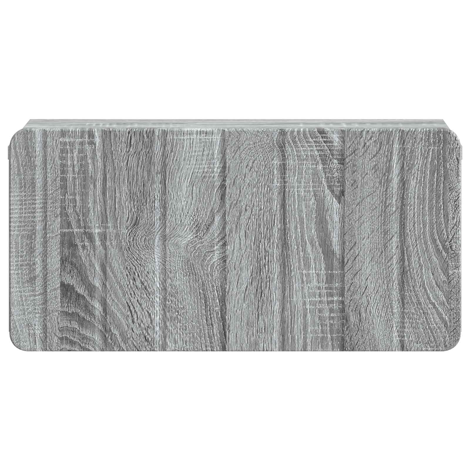 Mobiletto da notte a muro Grigio Sonoma 49 x 34,5 x 24 cm | homemem39