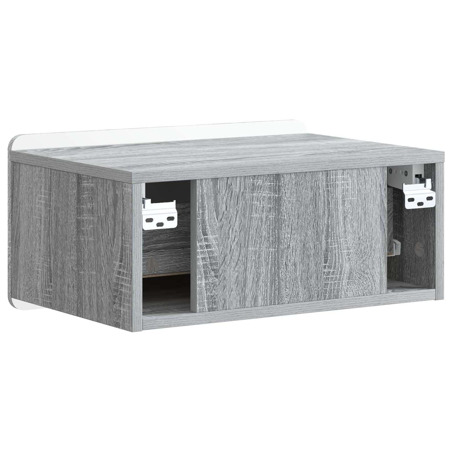 Mobiletto da notte a muro 2 pcs Grigio Sonoma 49 x 34,5 x 24 cm | homemem39