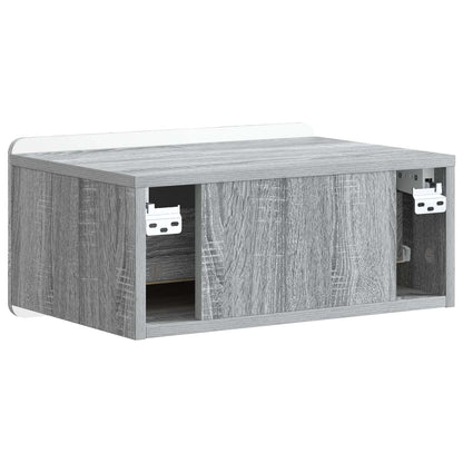 Mobiletto da notte a muro 2 pcs Grigio Sonoma 49 x 34,5 x 24 cm | homemem39