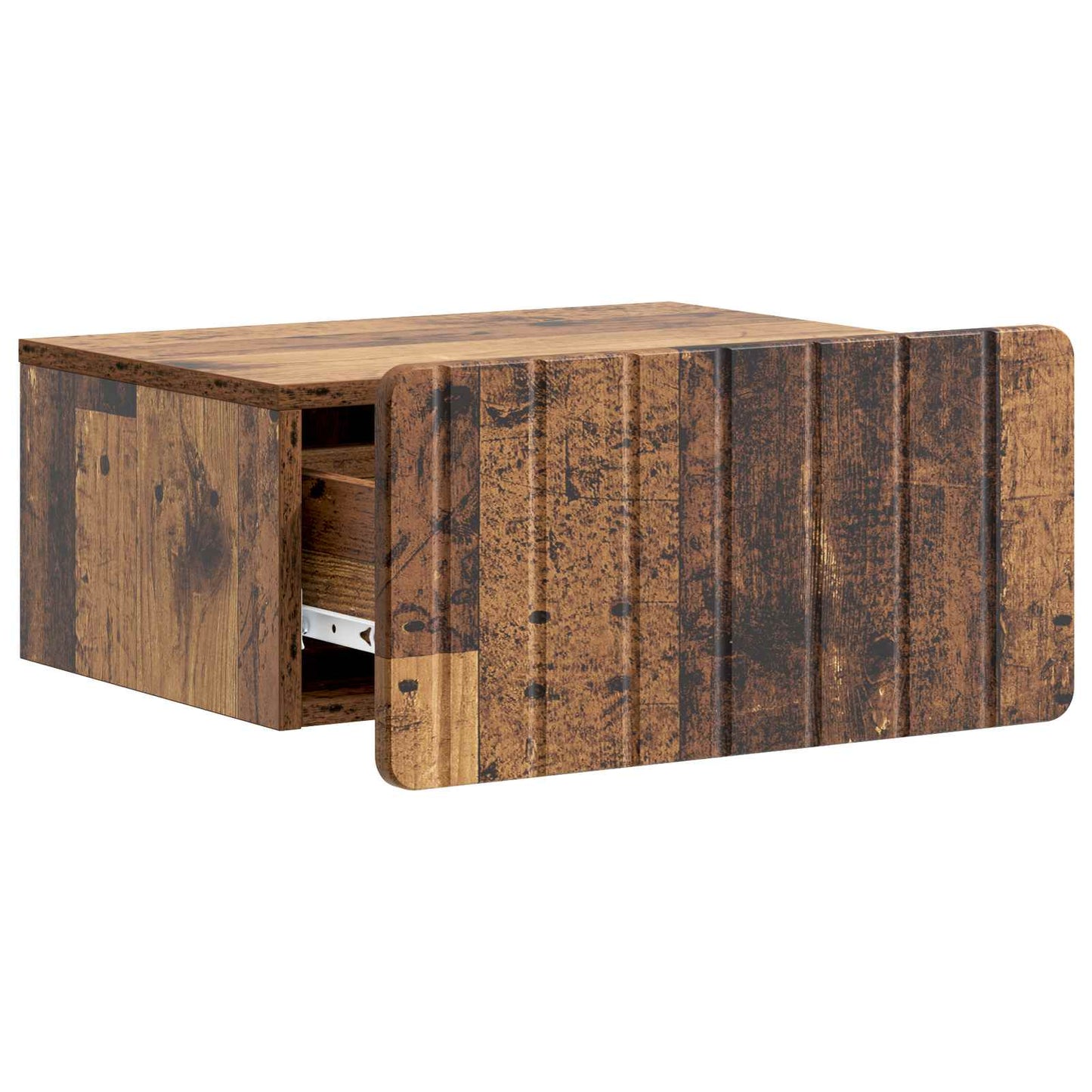 Mobiletto da notte a muro 2 pcs Legno antico 49 x 34,5 x 24 cm | homemem39