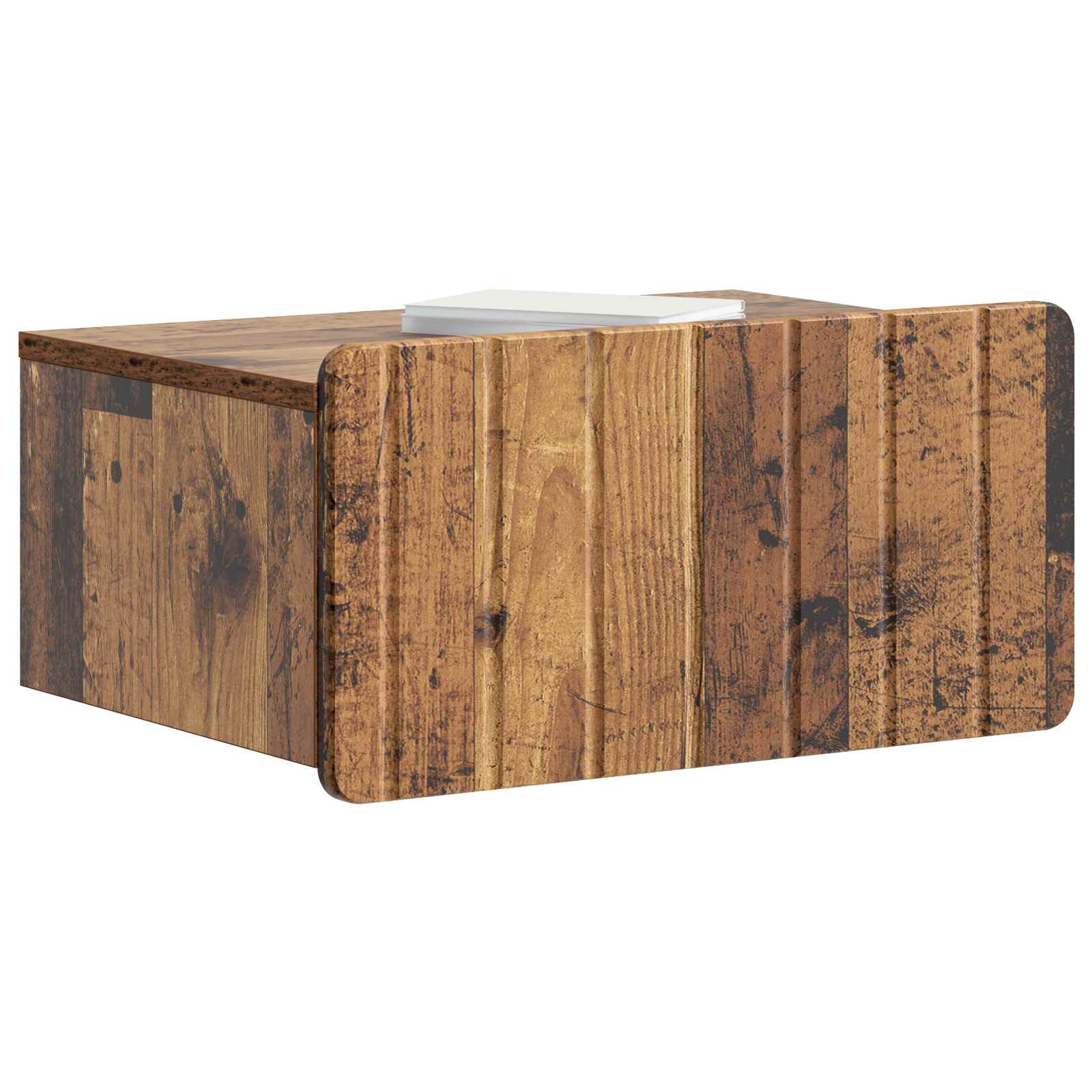 Mobiletto da notte a muro 2 pcs Legno antico 49 x 34,5 x 24 cm | homemem39