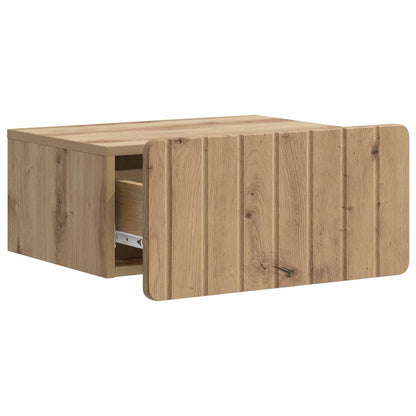 Mobiletto da notte a muro Rovere Artigianale 49 x 34,5 x 24 cm | homemem39