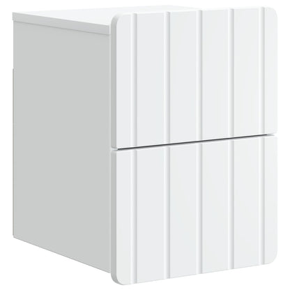 Mobiletto da notte a muro con cassetto Bianco 33 x 34,5 x 43 cm | homemem39
