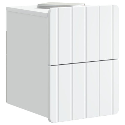 Mobiletto da notte a muro con cassetto Bianco 33 x 34,5 x 43 cm | homemem39