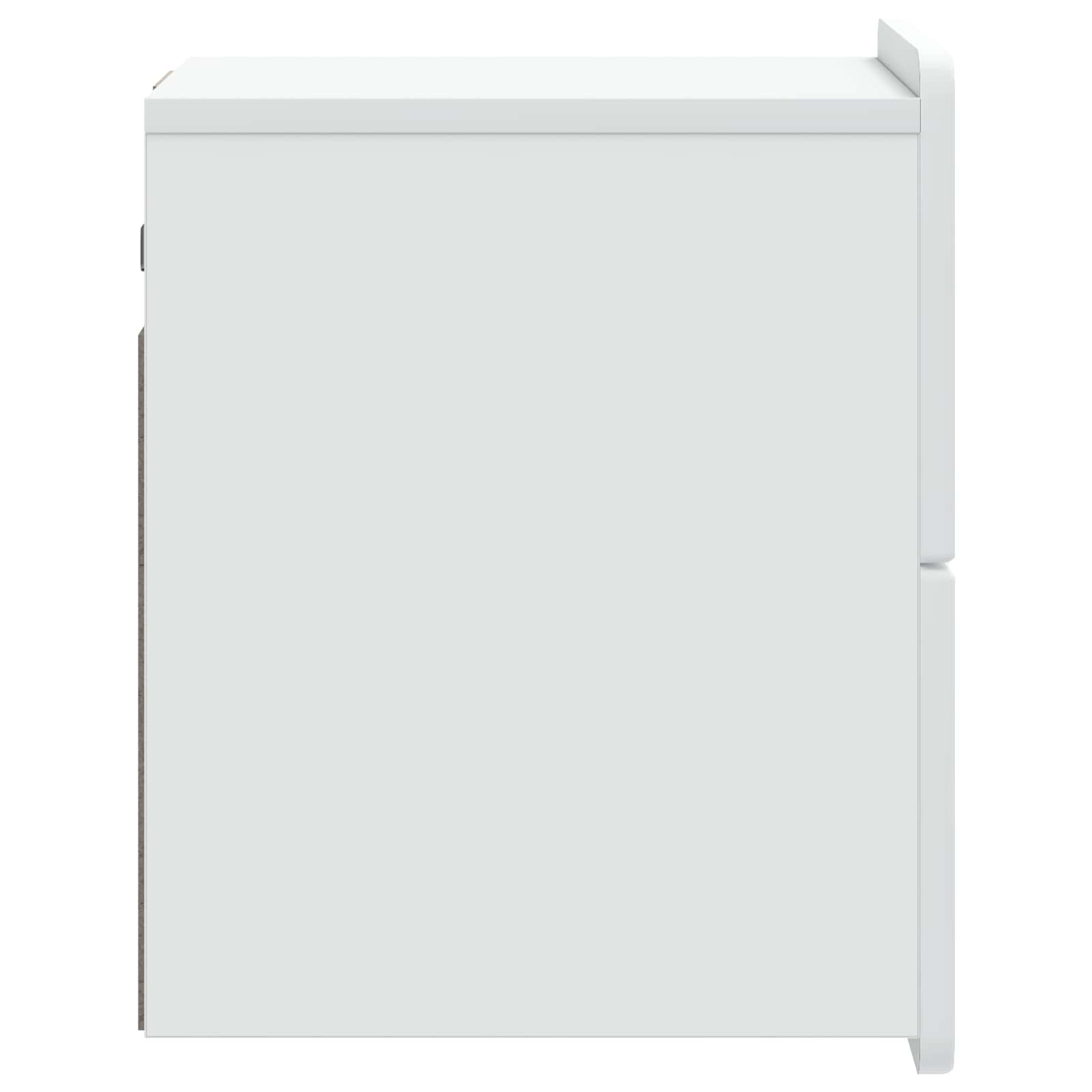 Mobiletto da notte a muro con cassetto Bianco 33 x 34,5 x 43 cm | homemem39