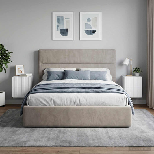 Mobiletto da notte a muro 2 pcs Bianco 33 x 34,5 x 43 cm