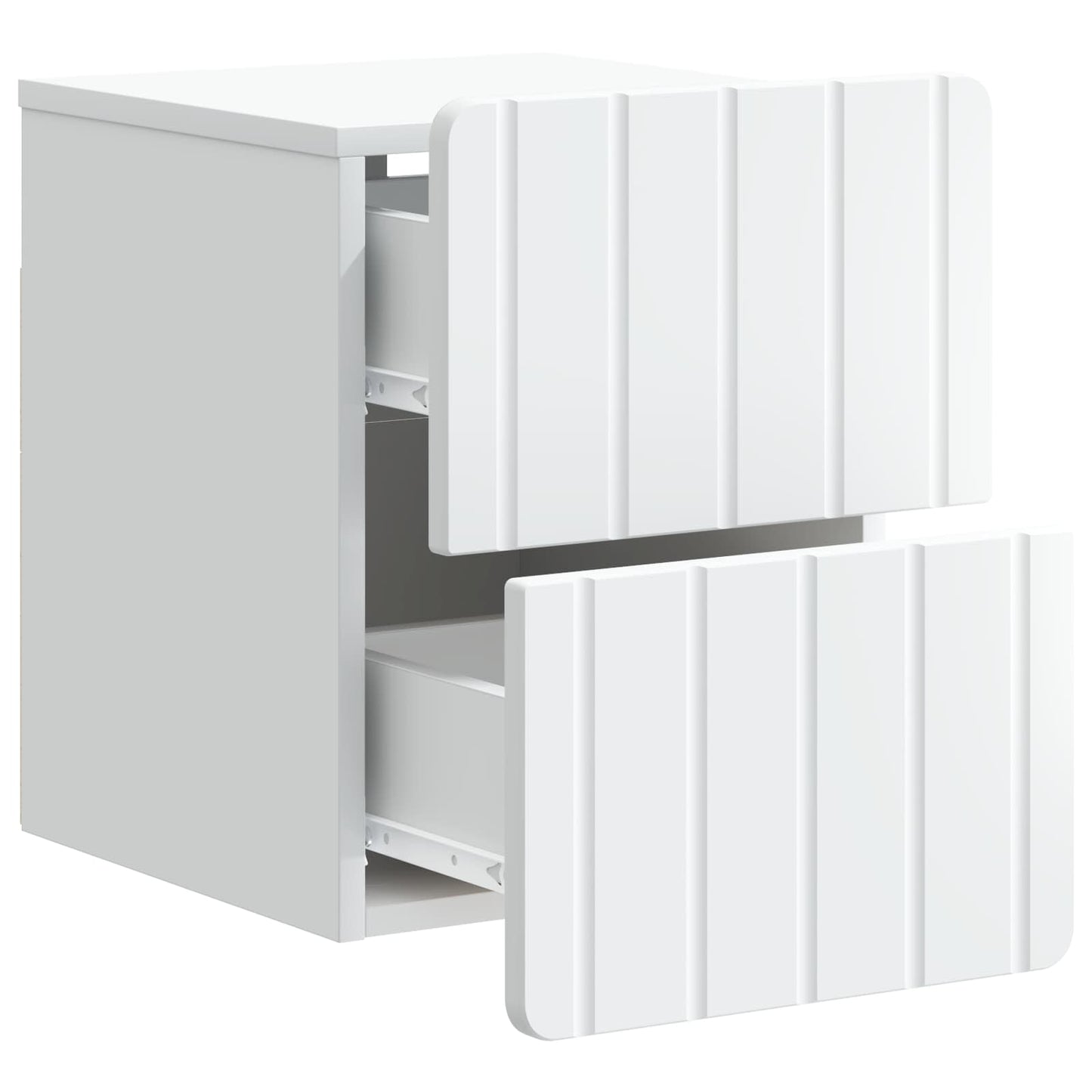 Mobiletto da notte a muro 2 pcs Bianco 33 x 34,5 x 43 cm | homemem39