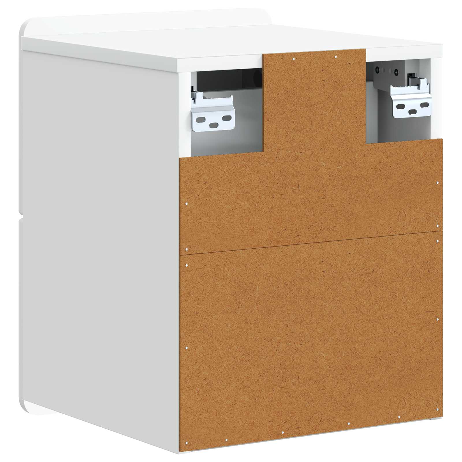 Mobiletto da notte a muro 2 pcs Bianco 33 x 34,5 x 43 cm | homemem39