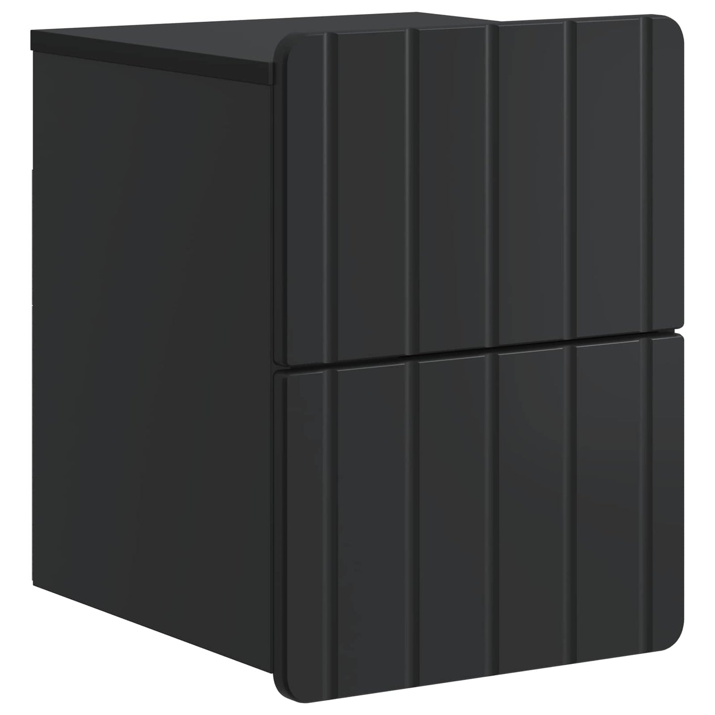 Mobiletto da notte a muro con cassetto Nero 33 x 34,5 x 43 cm | homemem39