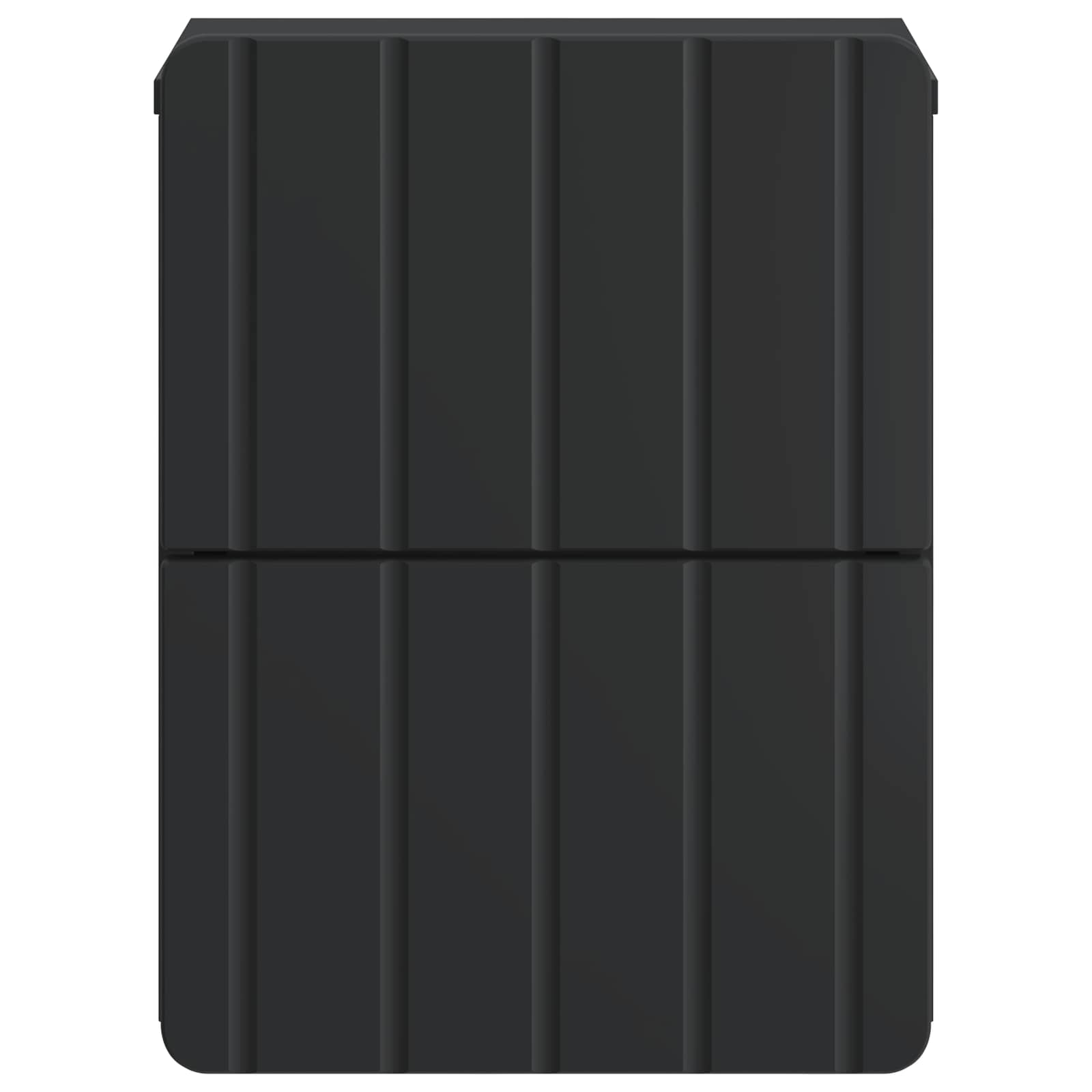 Mobiletto da notte a muro con cassetto Nero 33 x 34,5 x 43 cm | homemem39