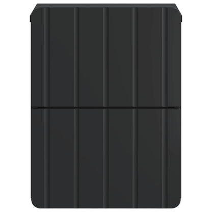 Mobiletto da notte a muro con cassetto Nero 33 x 34,5 x 43 cm | homemem39