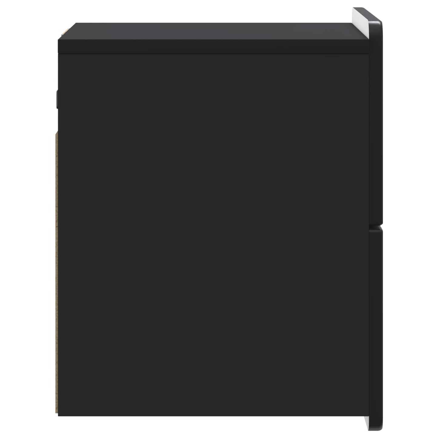 Mobiletto da notte a muro 2 pcs Nero 33 x 34,5 x 43 cm | homemem39