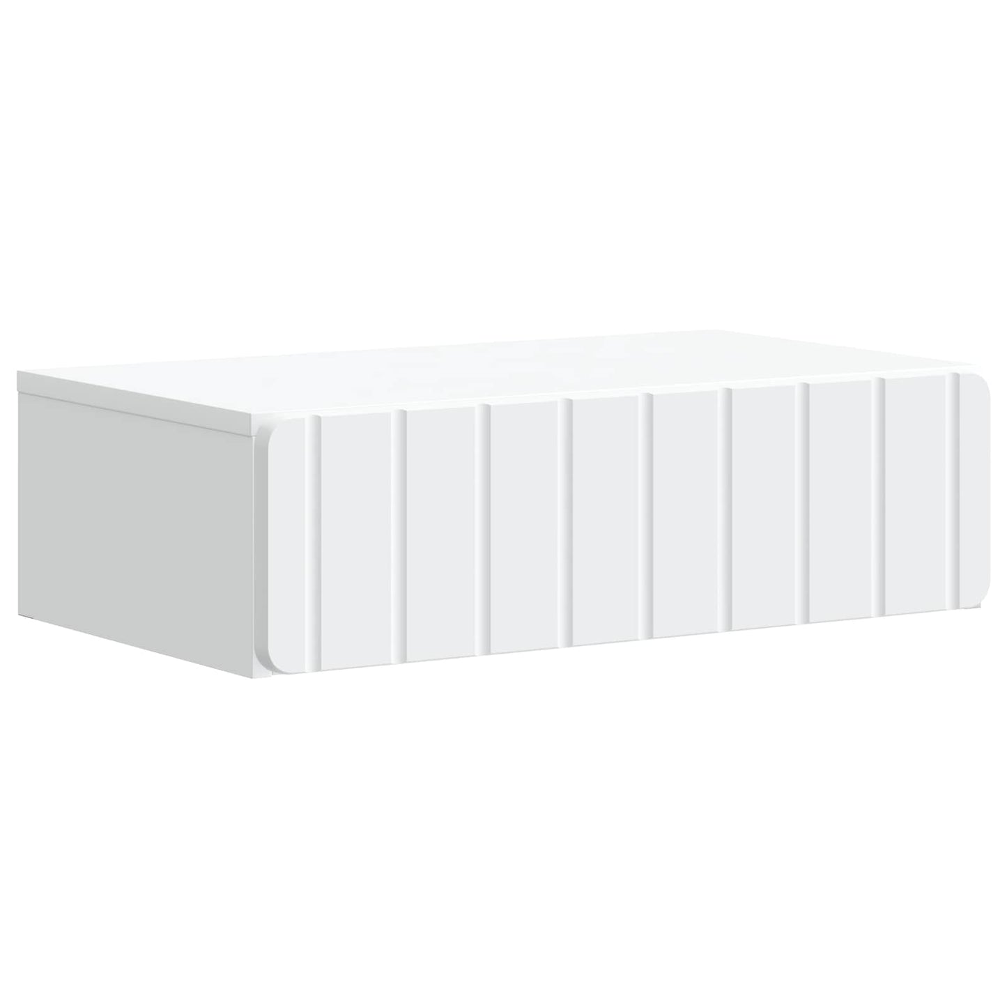 Tavolino da Parete Laterale Bianco 59 x 34,5 x 17 cm | homemem39