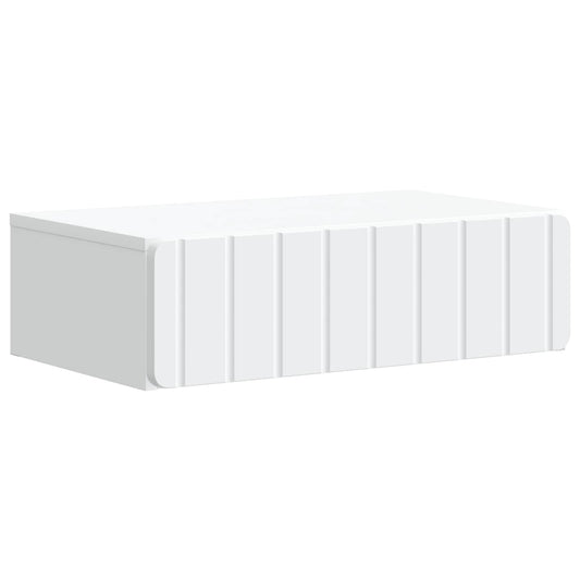 Tavolino da Parete Laterale Bianco 59 x 34,5 x 17 cm | homemem39