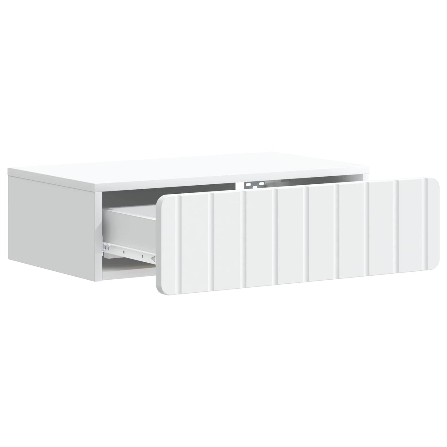 Tavolino da Parete Laterale Bianco 59 x 34,5 x 17 cm | homemem39